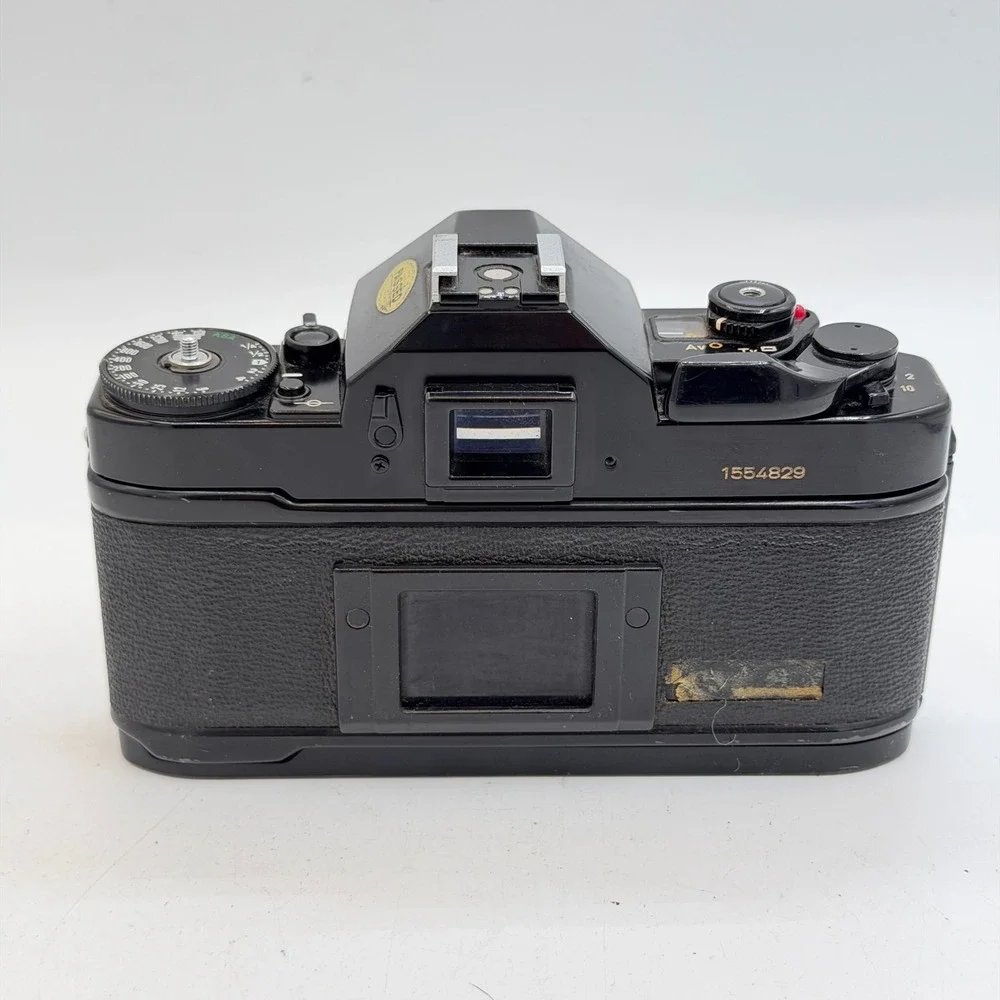 Lot of 2 Canon A-1 35mm SLR Film Camera Body Black Vintage Tested - For Parts